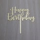 thumbnail image 3 of Espejo De Feliz Cumpleaños Para Decoración De Tartas Acrílico Dorado, 3 of 6