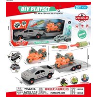 Genérico - Set De Carro Y Motocicleta Juguete