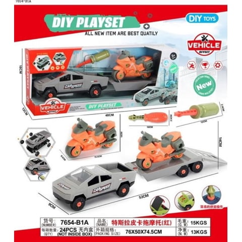 Genérico - Set De Carro Y Motocicleta Juguete