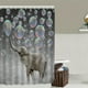 thumbnail image 3 of 1pc Waterproof Elephant Shower Curtain with 12 Hooks, Non-Slip Bathroom Rug, Toilet U-Shape Mat, and Toilet Lid Cover Pad - Adorable Bathroom Decor, 3 of 4