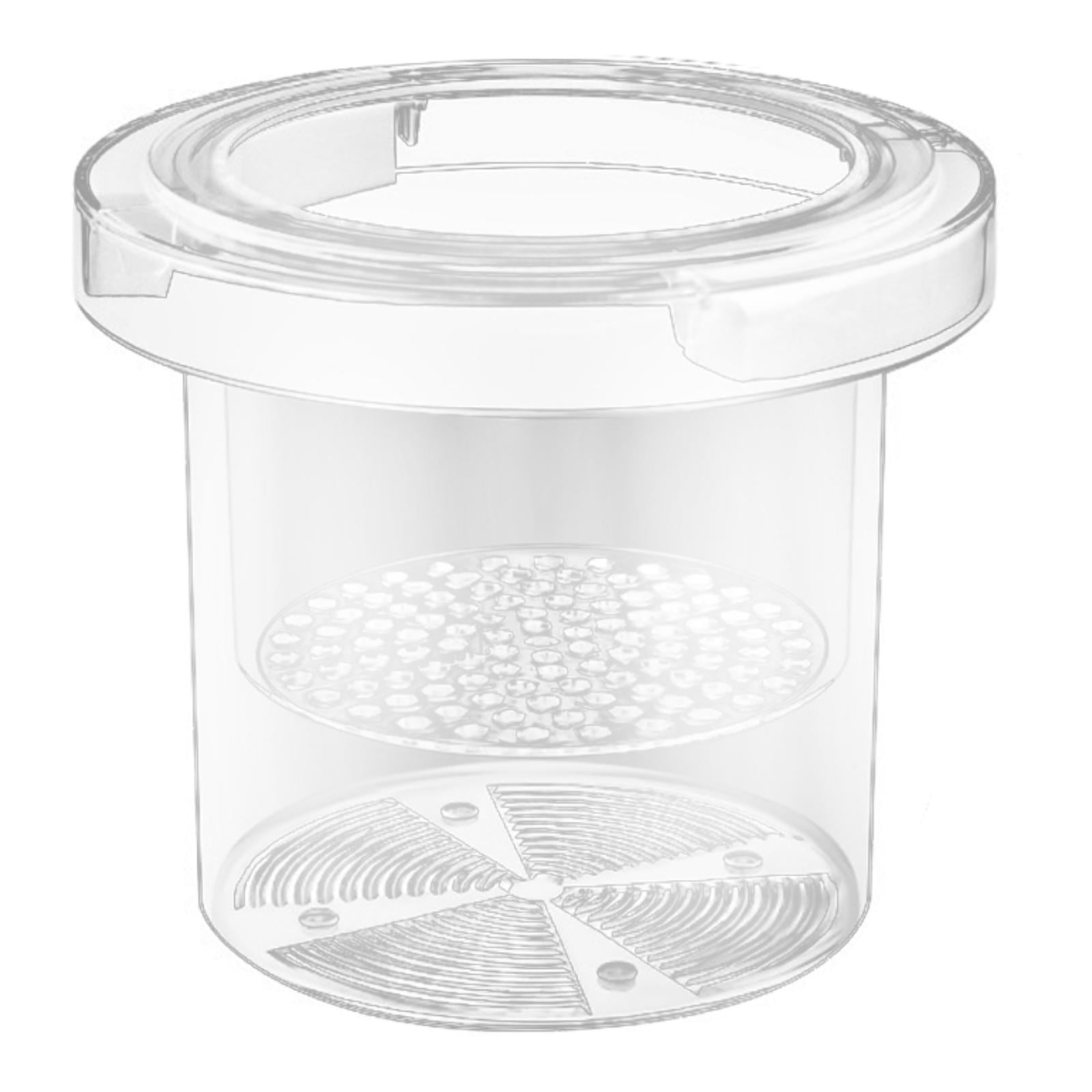 Magideal - Breeding Holder Incubadora Acrílica Tanque De Peces Caja Aisladora Separador Divisor Con Ventosa Y Fondo Drenante Adecuado Para Camarones Peces Guppy Cilindro