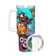 thumbnail image 3 of ¡Vamos, Plátanos! Vaso aislado de acero inoxidable con asa, diseño temático, regalo para familia, amigos y fans; incluye pajita y encaja en el portavasos estándar, 40 oz, 3 of 6