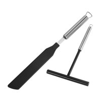 Magideal - Herramienta Para Hacer Crepes, Utensilio Profesional Para Hacer Panqueques, Flexible, De Acero Inoxidable Y Nailon, Fácil De Limpiar, Diseño Ergonómic