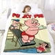thumbnail image 5 of El Show de Porky Pig anti-pilling, suave, ligera, esponjosa y acogedora de lujo para hogar y cocina – Perfecta para niños y adultos,130X150cm, 5 of 6