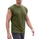 thumbnail image 4 of Camiseta sin mangas de entrenamiento para hombre INSPIRE CHIC Ajuste holgado Gimnasio Verano Sin mangas XL Verde Oliva, 4 of 6