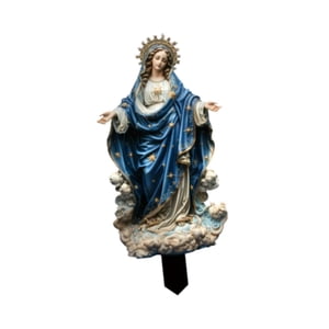 Bothyi - Estatua De La Santísima Virgen María, Adorno Paisajístico Para Maceta De Micropaisaje Para Exteriores