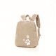 thumbnail image 1 of Corduroy Rabbit Ear Cute Footprint Backpack For Boys Girls Lightweight Waterproof Student Schoolbag Large Capacity Backpack, 1 of 3