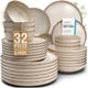 thumbnail image 1 of Juego de Vajilla PURE LIVING 32 piezas de Loza Beige Rústico, 1 of 9