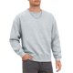 thumbnail image 5 of Sudadera casual de gimnasio de manga larga con cuello redondo y color sólido para hombre S Gris, 5 of 6