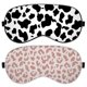 thumbnail image 1 of Antifaz de seda BHAHB 2 piezas 20x10 cm estampado leopardo, 1 of 7