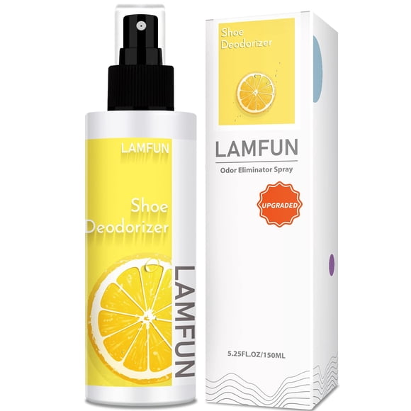 Desodorizante para zapatos en aerosol Lamfun, eliminador natural de olores, 150 ml