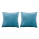 thumbnail image 2 of Paquete de 2 fundas de cojín cuadradas decorativas de terciopelo suave, para decoración del hogar, para sofá, cama o silla., 2 of 8