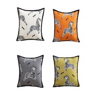 Genérico - Pack 4 Fundas De Cojín 45X45 Cm Diseño Animales 15Nd1