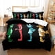 thumbnail image 1 of New Gorillaz Bedding Set Single Twin Full Size Bed Set Adult Kid Bedroom Duvet cover Sets Game bed sheet set Bed Sheets, 1 of 5