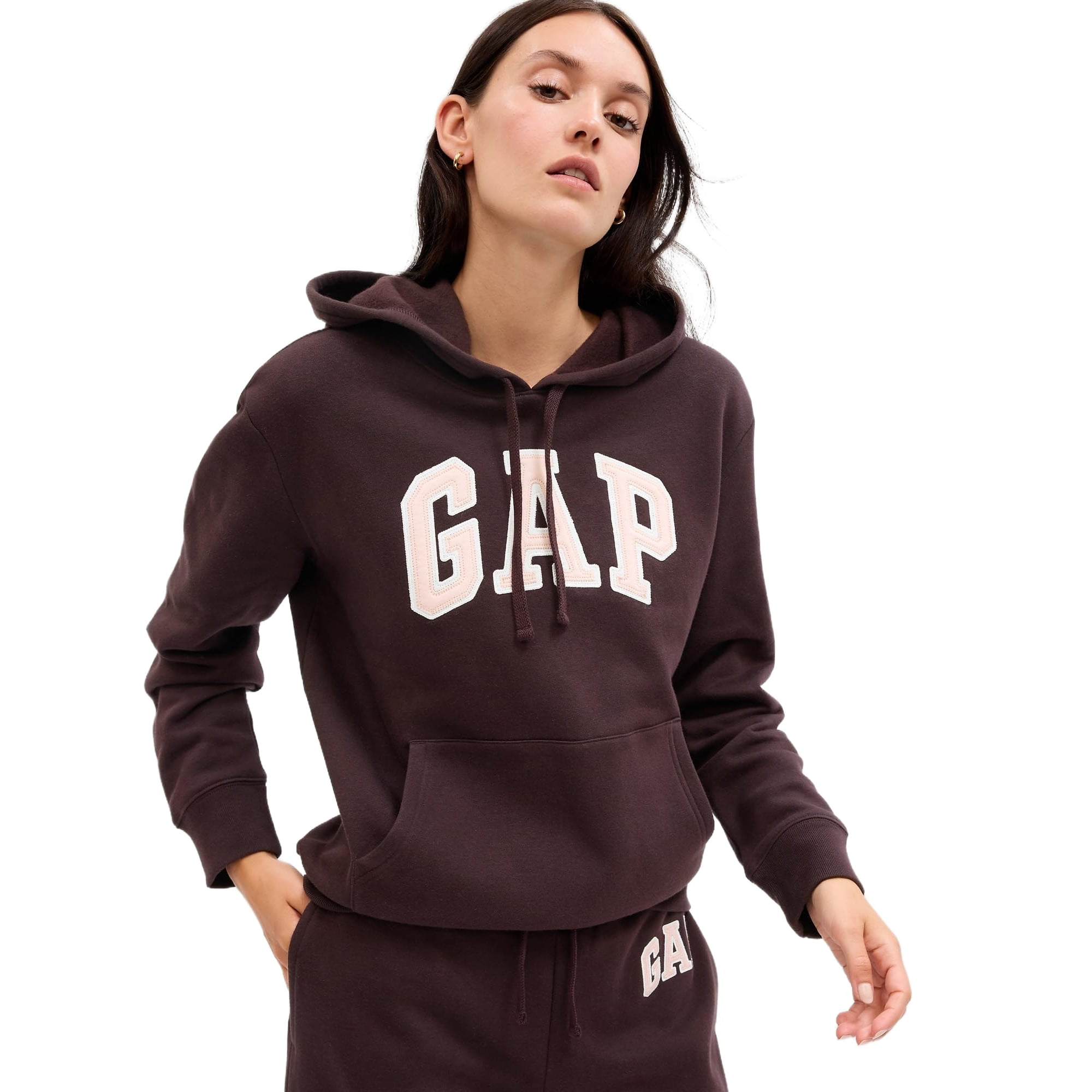 Sudadera Con Capucha Con El Logotipo De Gap, Café Turco, Talla Xxl, Para Mujer
