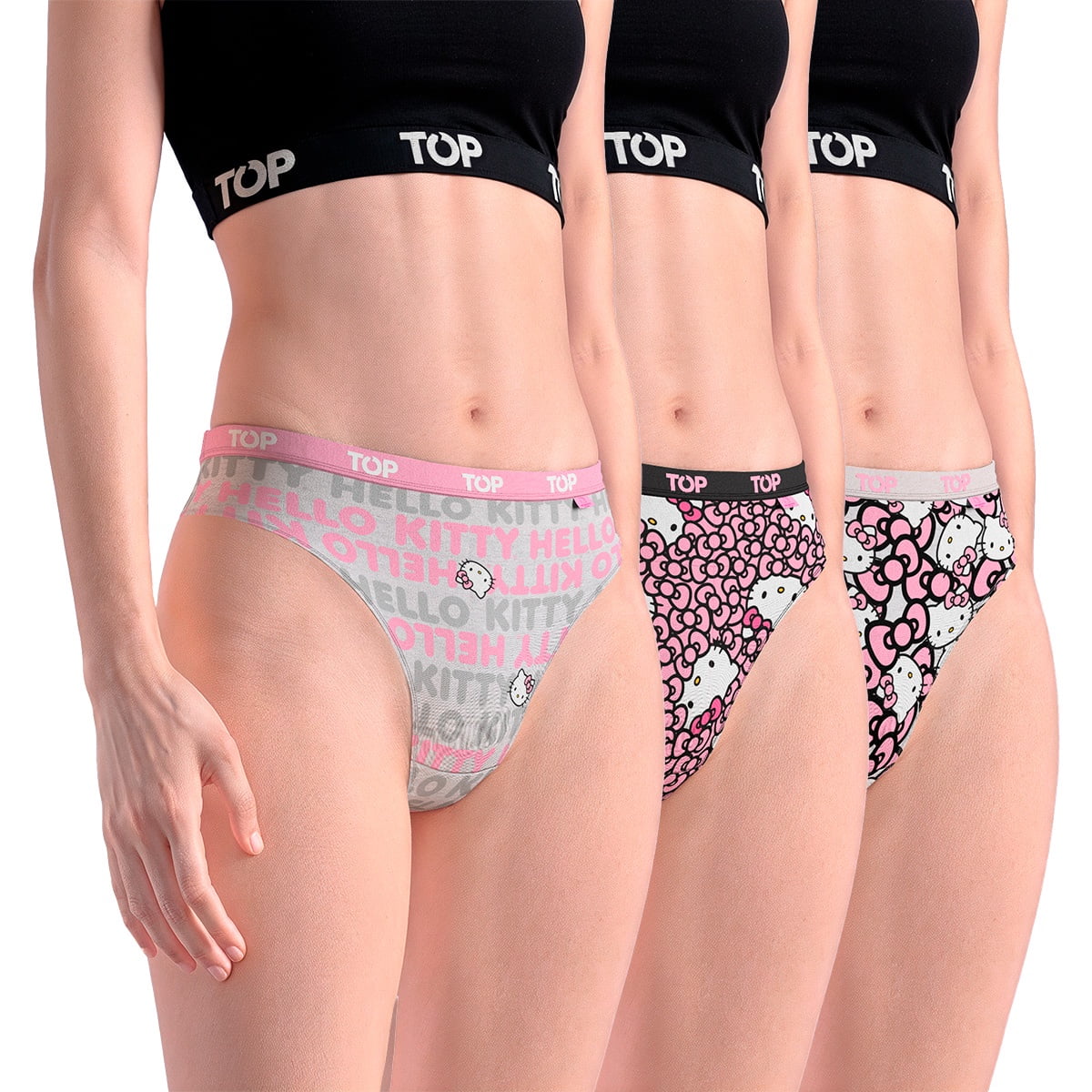Calzón Culotte Algodón Pack 3 Hello Kitty C1 Top