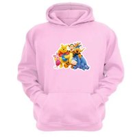 Genérico - Polerón Canguro Osito Come Miel Rosa Talla S Unisex