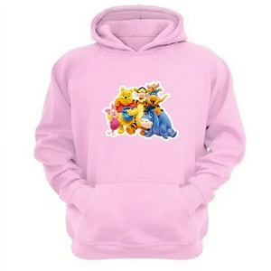 Genérico - Polerón Canguro Osito Come Miel Rosa Talla L Unisex