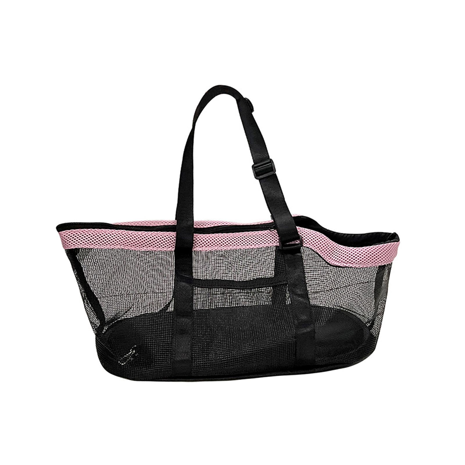 Magideal - Bolsa Transportadora Para Mascotas, Bolso Para Perro Con Correa Ajustable Para El Hombro, Bolso Para Perrera Para Animales Pequeños Que Caminan, Gatit Rosa