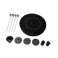 Ioensy - Con 6 Boquillas, Bomba De Fuente De Agua Solar Para Pecera, Fuente De Piscina Al Aire Libre