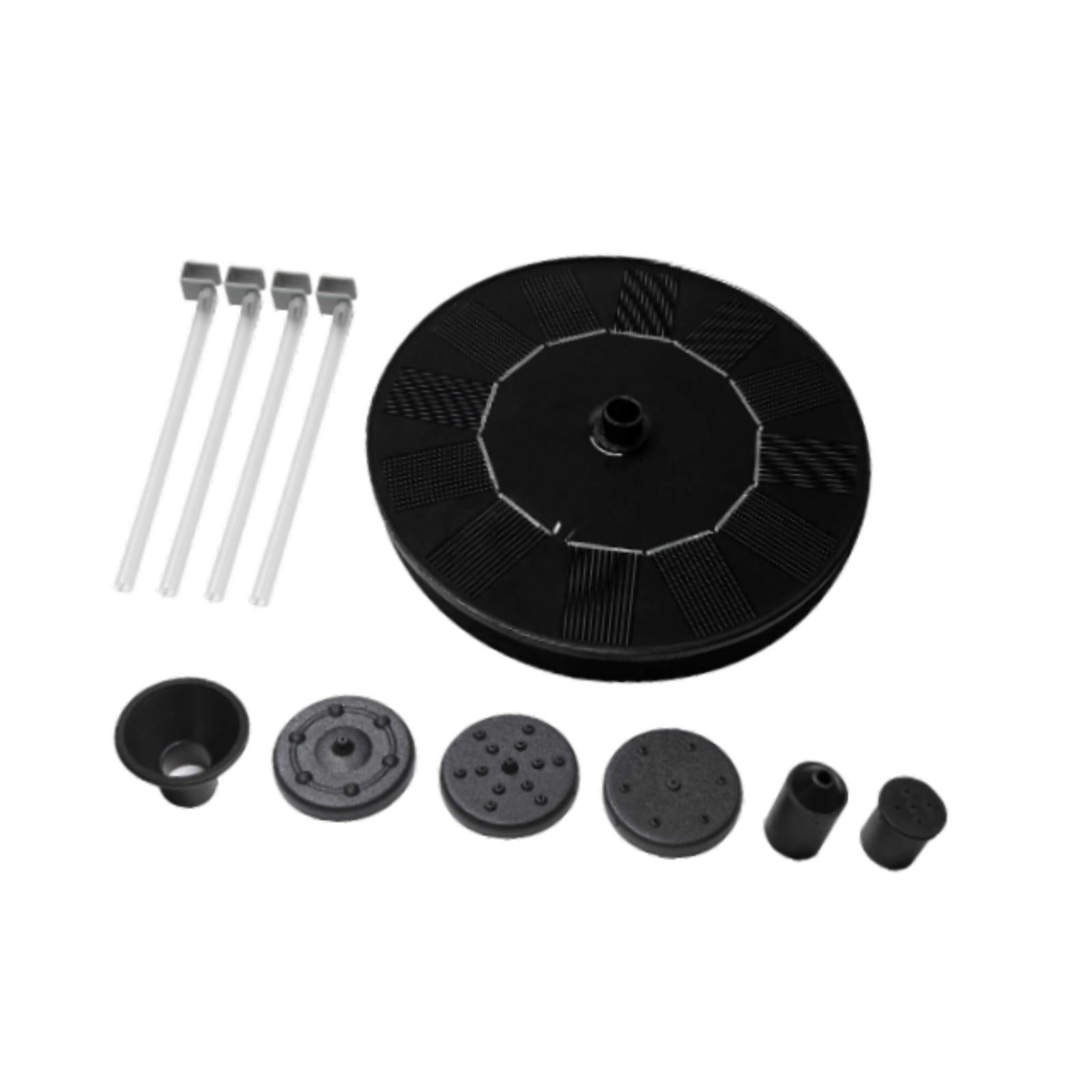 Ioensy - Con 6 Boquillas, Bomba De Fuente De Agua Solar Para Pecera, Fuente De Piscina Al Aire Libre