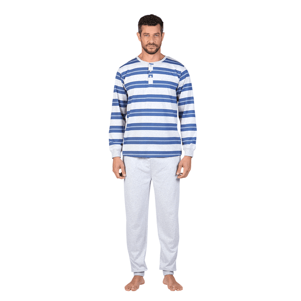 Pijama De Hombre Algodón a Rayas