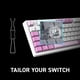 thumbnail image 5 of Teclado Forge Gk600 Tkl W Violet Us Mechanical Lineal, 5 of 9