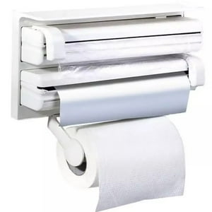 Genérico - Porta Toalla Nova Triple Dispensador Soporte Pared Cocina