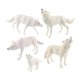 thumbnail image 3 of Juego De Animales De Lobo De 5 Uds., Decoración De Escritorio Para El Hogar Para Ni?os Y Adolescentes, Colección De Regalos, 3 of 5