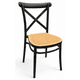 thumbnail image 1 of Silla Danubio Crossback Top Apilable Negra, 1 of 7