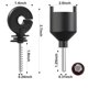 thumbnail image 2 of 50 Pcs aislante de cerca eléctrica negra aislante enroscado anillo de cerca poste aislante de madera y 1 Pc herramienta de enchufe aislante libre (accesorios del sistema de rejilla para la c, 2 of 3