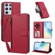 thumbnail image 2 of Funda con Billetera para [Samsung Galaxy S21 Ultra] con Bolsillo Zipper y Tarjetero Rojo, 2 of 6
