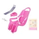 thumbnail image 4 of Asiento de muñeca, regalos para niños, accesorios de bicicleta con calcomanías DIY, asiento de bicicleta de muñeca, decoración de bicicleta para niñas , Pink Rosado, 4 of 5