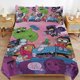 thumbnail image 1 of Teen Titans Go Cartoon Bedding Sets Ultra Soft Skin-Friendly Duvet Cover 3 Piece, Cute Comforter Cover Bed Set for Boys Girls Kids, 1 of 5