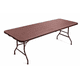 thumbnail image 1 of Mesa plegable tipo ratán 180 cm color café, 1 of 4