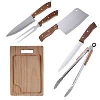 Set Parrilla 6 Piezas Acero Inoxidable Arthome Par43