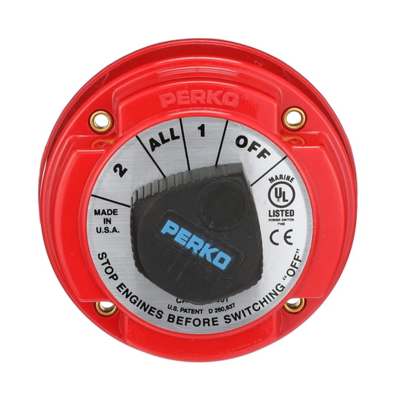 Interruptor de selección de batería, desconexión, aislador, corte dual, 12-50 V