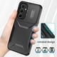 thumbnail image 2 of Funda Resistente para Samsung Galaxy A35 5G con Tapa Deslizante y Protección Militar Negro, 2 of 5