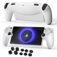 Genérico - Funda Protectora Para Playstation Portal,8 Tapas De Agarre Del Pulgar 2 Anillos De Precisión Para La Funda De Silicona Suave Ps Portal-Blanco