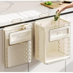 Genérico - Basurero Plegable Para Cocina Papelero Portátil Blanco