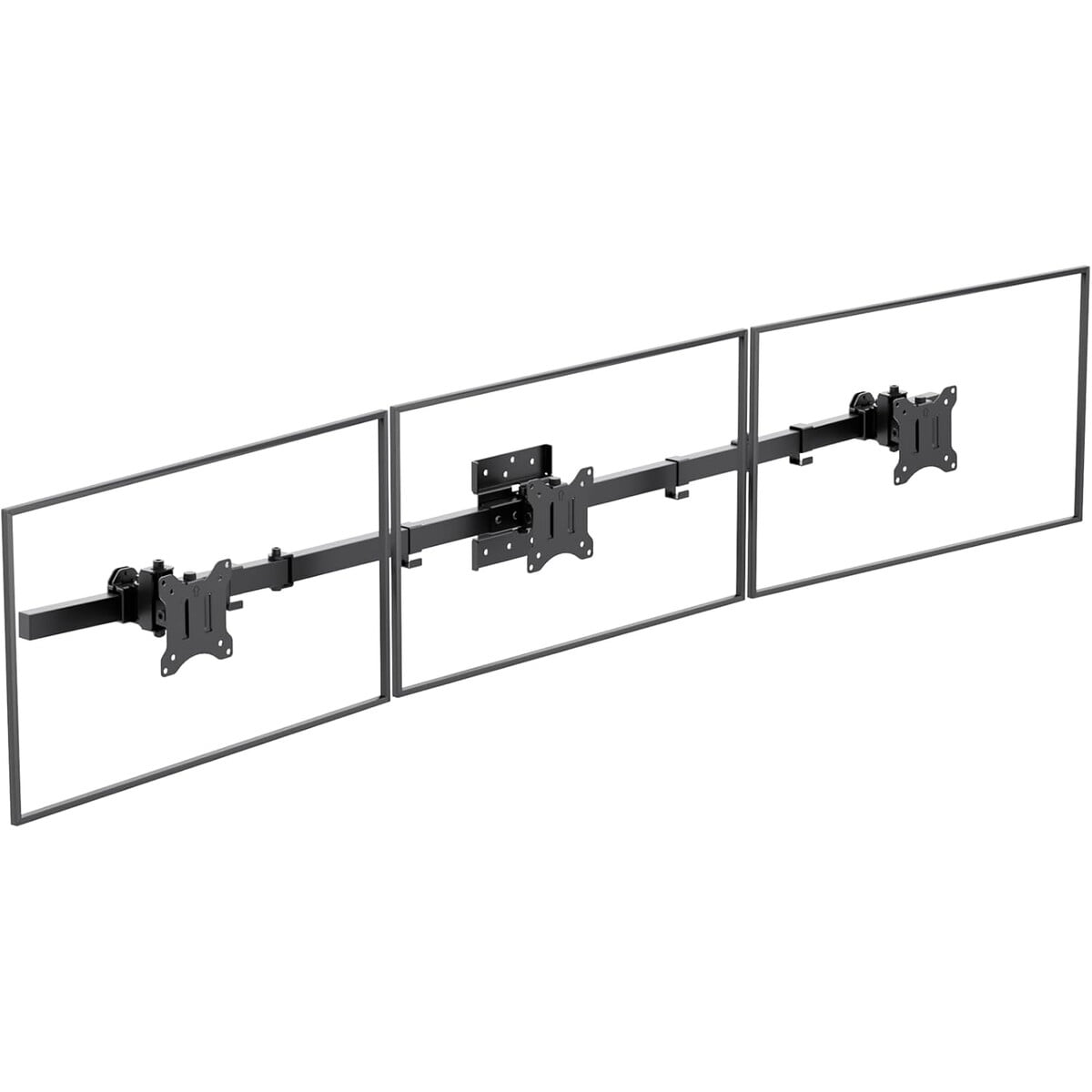 Soporte De Pared Triple Wali Monitores 17 A 32 Pulgadas Negro