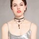 thumbnail image 2 of Collar Casvno 30 cm + 8 cm con capas y colgante de estrella, 2 of 6