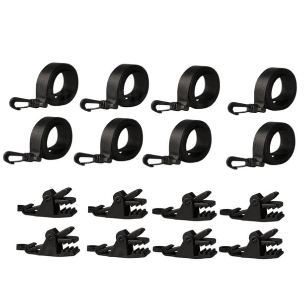 Piscina Solar Cover Roller Adjunta Straps clips, piezas de cubierta de piscina solar, tiburón de carretes de kit de atado, conexión segura , Juego De Conjunto de 8pcs