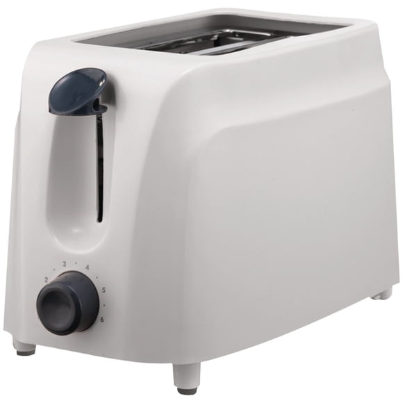Tostadora Brentwood Cool Touch para 2 rebanadas, plástico blanco
