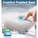 thumbnail image 5 of Asiento de inodoro elevado HOMLAND de 400 kg con asas ajustables, color gris, 5 of 7