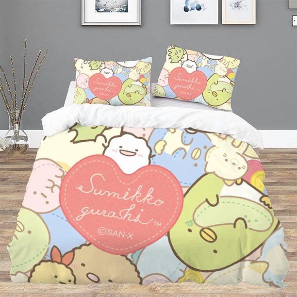 Sumikkos Gurashis Twin Size Bedding Set Comforter Bedding Sets Duvet Cover Set Bed Linen Sets Queen Double Sheets Home TextileBed Sheets