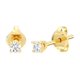 thumbnail image 1 of Pendiente GILDED 1/10 ct diamante cultivado en laboratorio, chapado en oro de 14K, 1 of 8