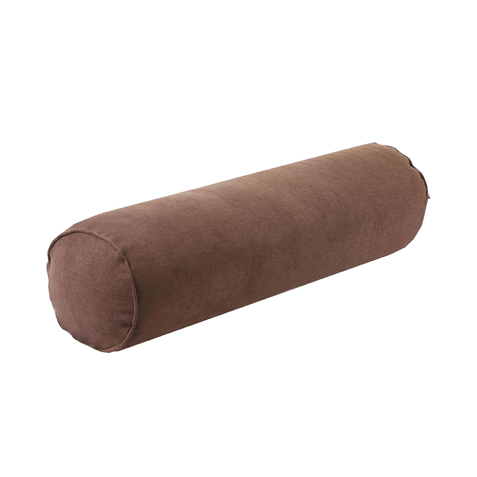 Magideal - Almohada De Cuello Redondo Cómoda Almohada De Rollo De Cuello Cervical Para La Parte Posterior Del Lado Del Automóvil , Café Oscuro