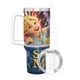 thumbnail image 3 of Magia Extraña Vaso aislado de acero inoxidable con asa, diseño temático, regalo para familia, amigos y fans; incluye pajita y encaja en el portavasos estándar, 40 oz, 3 of 6