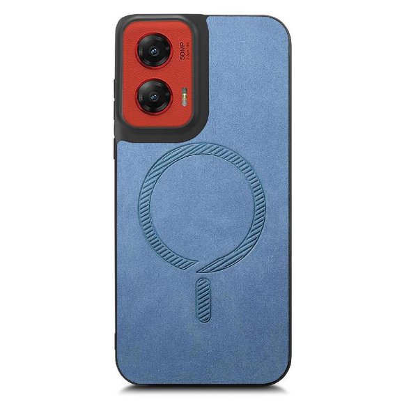 Magnetic Slim Case for Motorola Moto G Stylus 5G 2024 with Camera Guard & Anti-Scratch Back Blue